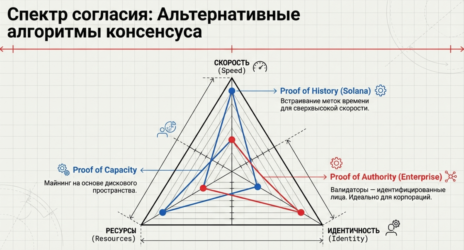 Механизмы консенсуса Proof of Capacity, Proof of History и Proof of Authority: особенности и отличия